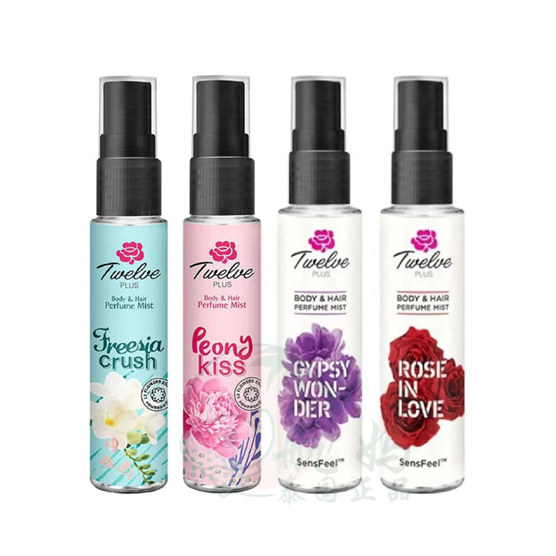 Twelve Plus Peony Kiss Mist Body Hair Perfume 25ml