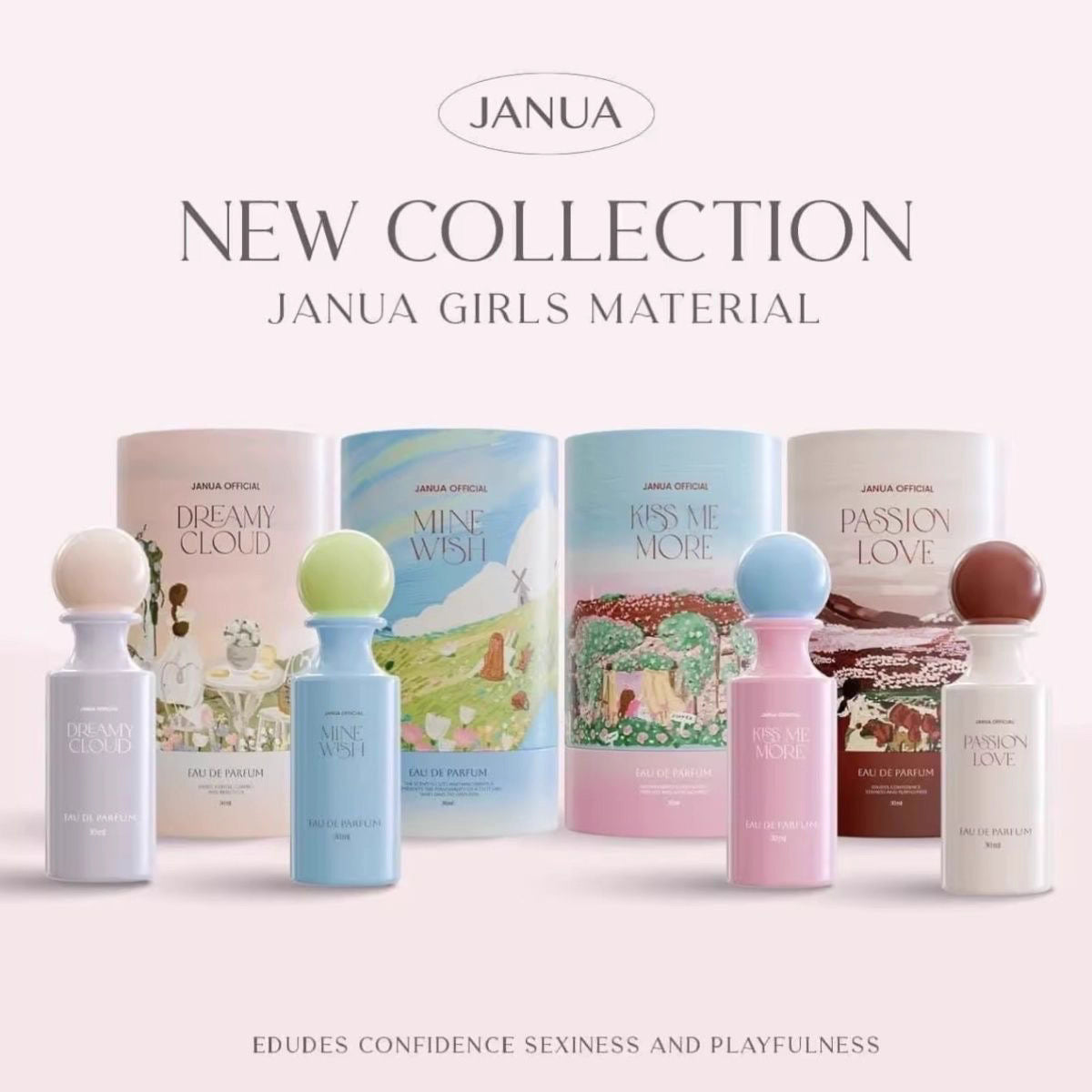 JANUA Wood Sand And Fresh Vibe Perfume (Floral & Powdery Notes) 30ml