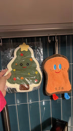 Christmas Quick-Dry Christmas Hand Towel 1ea