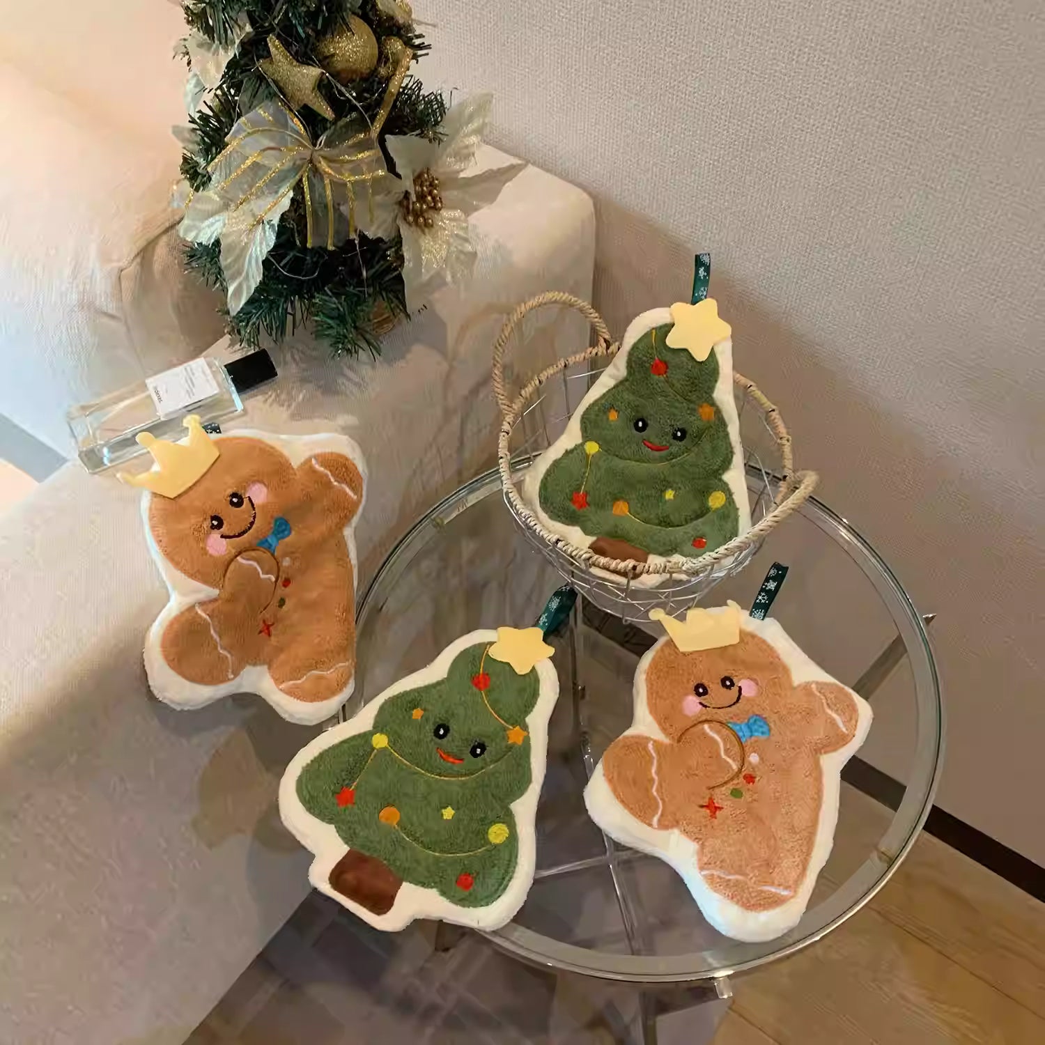 Christmas Quick-Dry Christmas Hand Towel 1ea