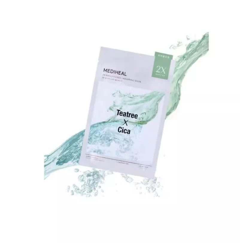 Mediheal 韓國 茶樹x積雪草雙效舒緩修護面膜 4片