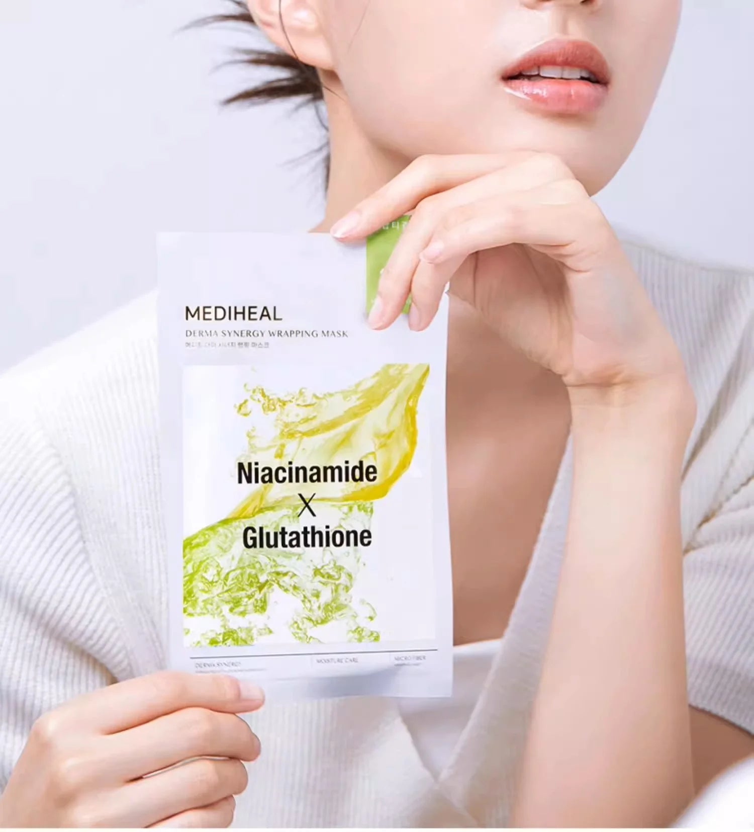 Mediheal Niacinamide Glutathione Derma Synergy Wrapping Mask 4ea