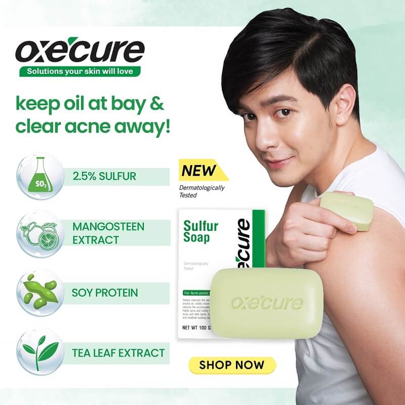 Oxe'Cure Reduce Acne Treatment Sulfur Soap (Face Back & Chest Skin) 100g