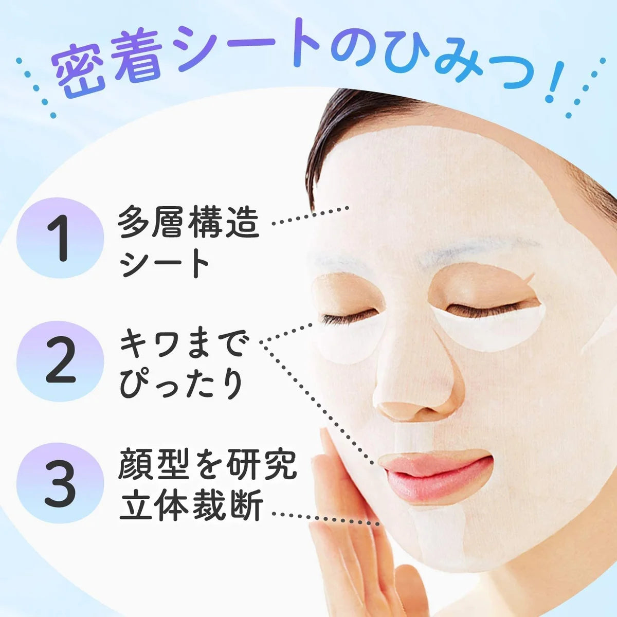 MANDOM Barrier Repair Facial Mask Acid Super Moist 5 Sheets