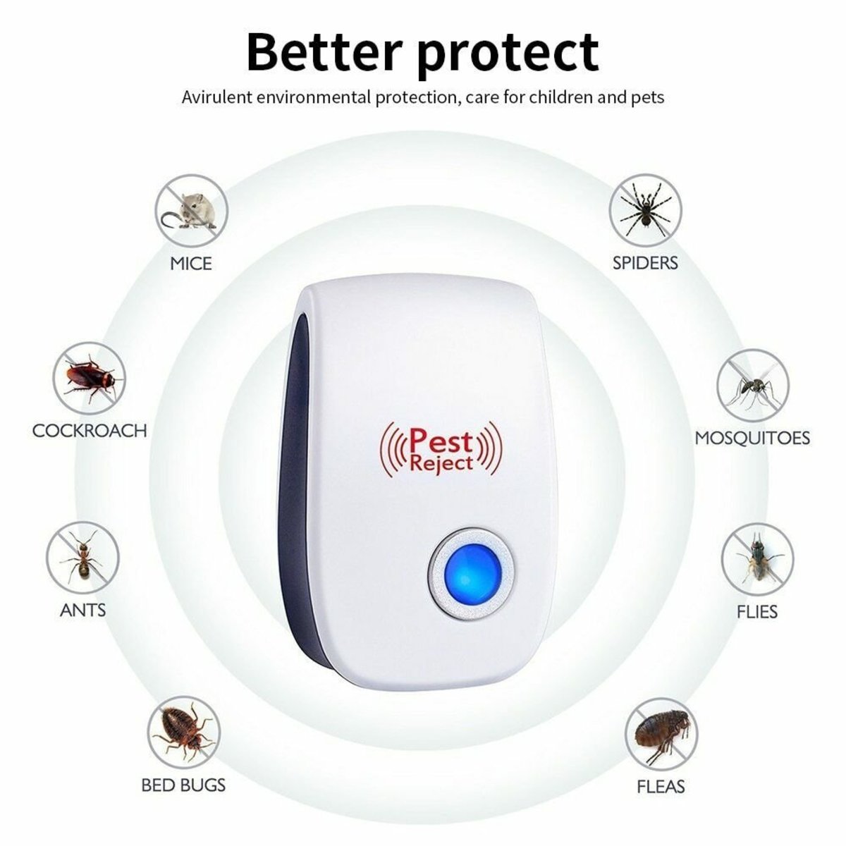 JTSK JAPAN Mini Ultrasonic Electronic Mosquito Repellent 1ea