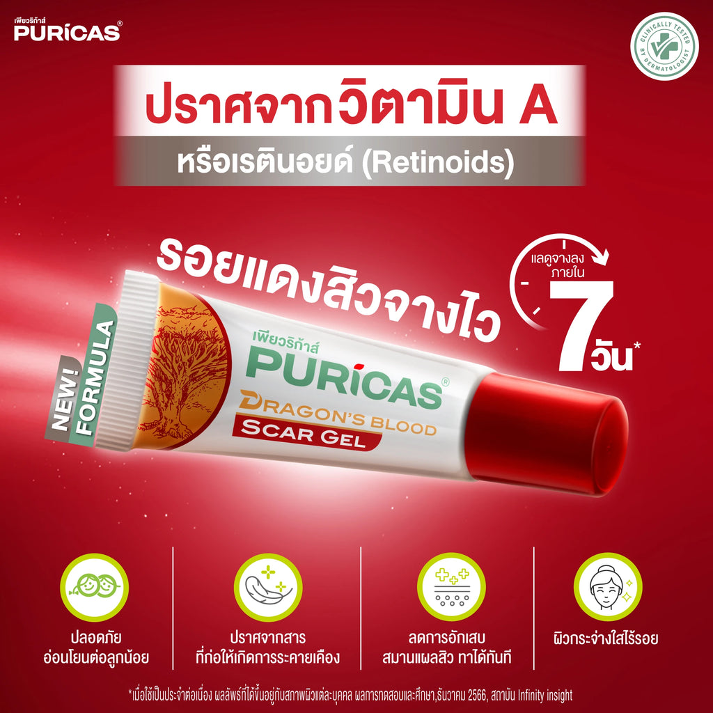 Puricas Dragon's Blood Centella Asiatica Scar Gel 8g