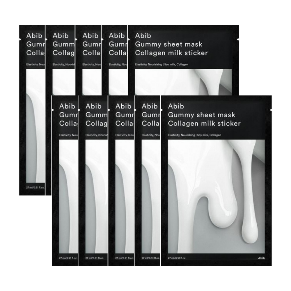 Abib Gummy Sheet Mask Collagen Milk Sticker 10ea