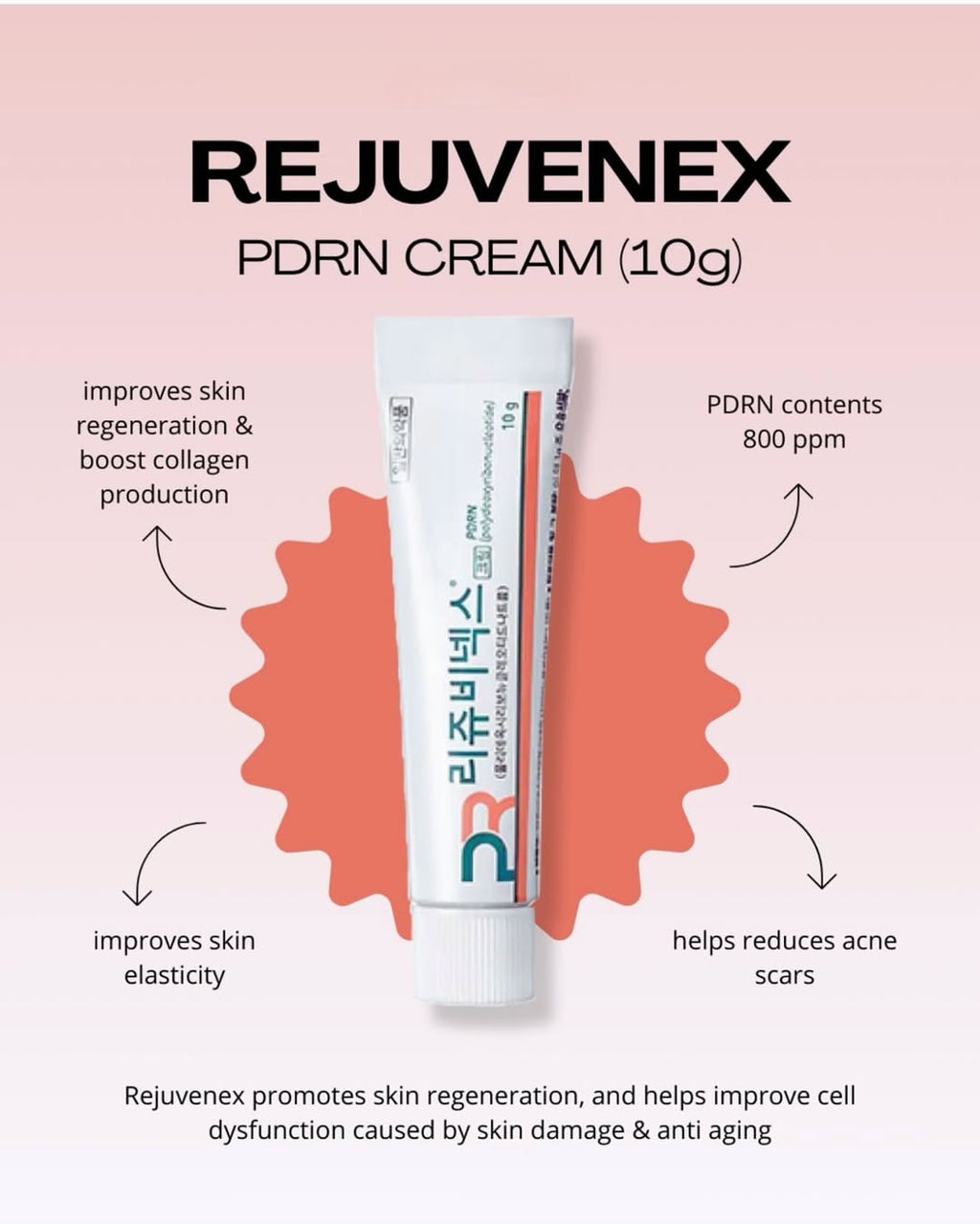 Rejuvenex Rejuran PDRN Repair Cream (Skin Barrier Boost Anti-Aging) 10g