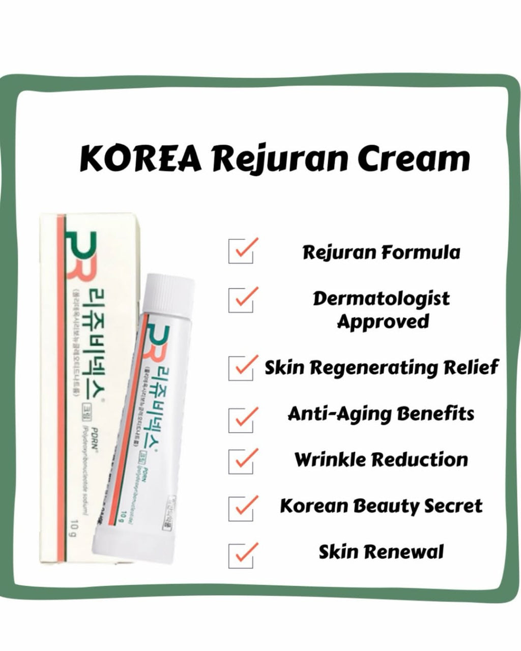 Rejuvenex Rejuran PDRN Repair Cream (Skin Barrier Boost Anti-Aging) 10g
