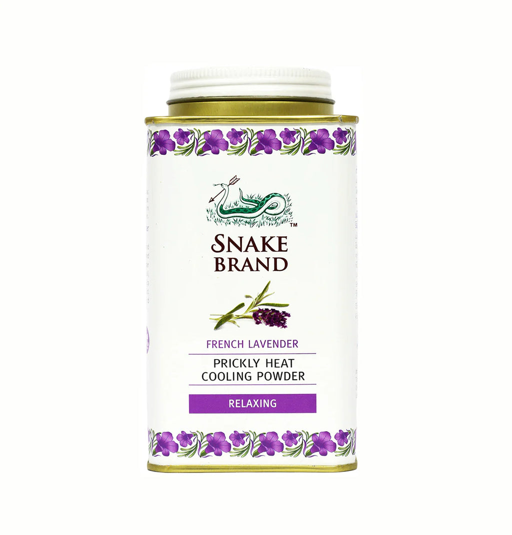 Snake Brand French Lavender Prickly Heat Cooling Body Powder (Relaxing) 140g