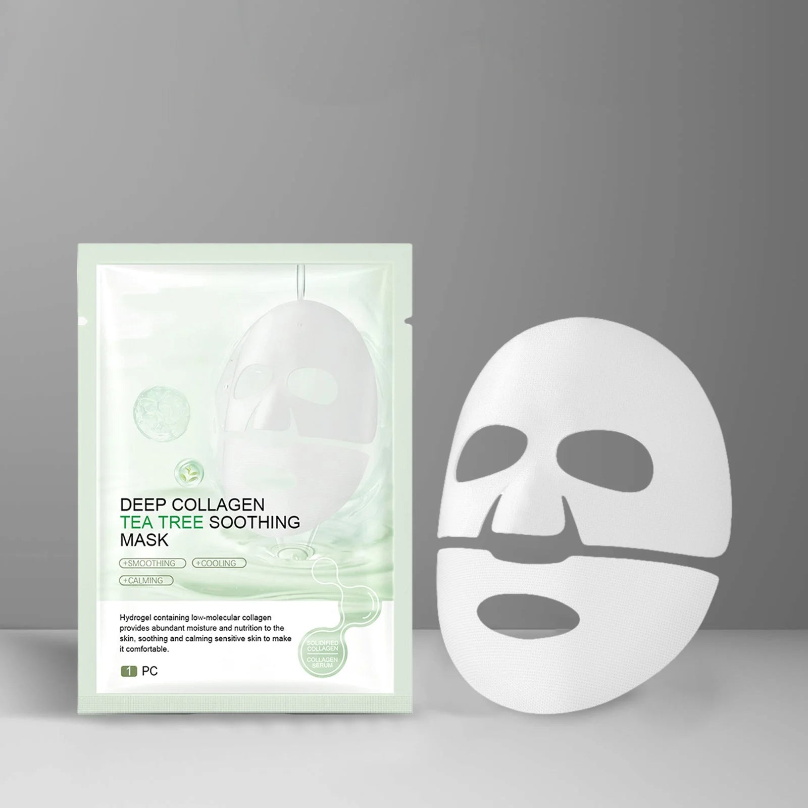 SUNGBOON 韓國 深層膠原蛋白 積雪草茶樹舒緩鎮靜隔夜面膜 4片