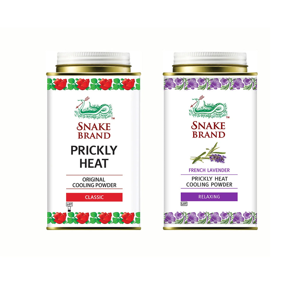 Snake Brand French Lavender Prickly Heat Cooling Body Powder (Relaxing) 140g