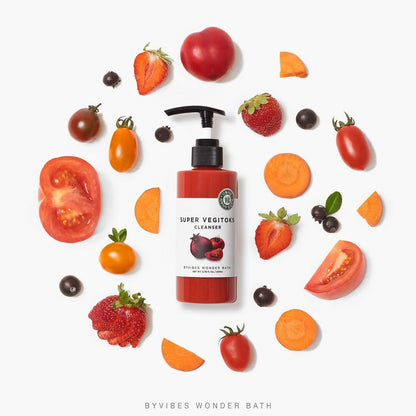 Wonder Bath Tomato Super Vegitoks Cleanser (Whitening & Moisturizing) 300ml