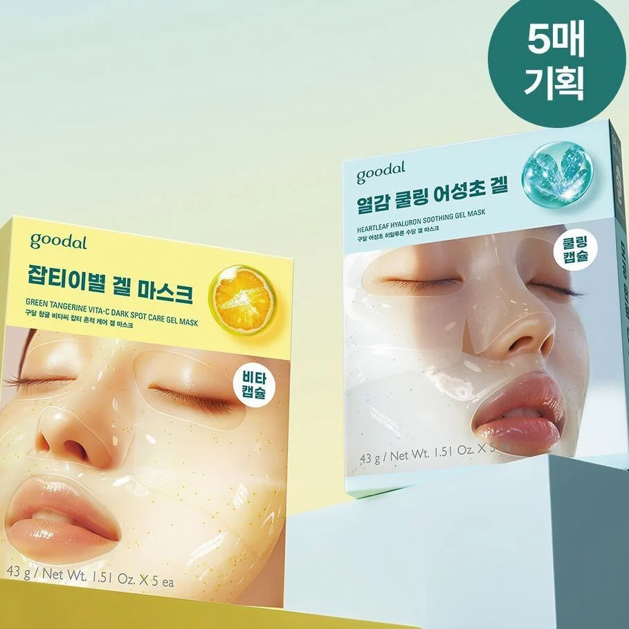 Goodal 韓國 魚腥草玻尿酸舒緩凝膠面膜 43g x 5片