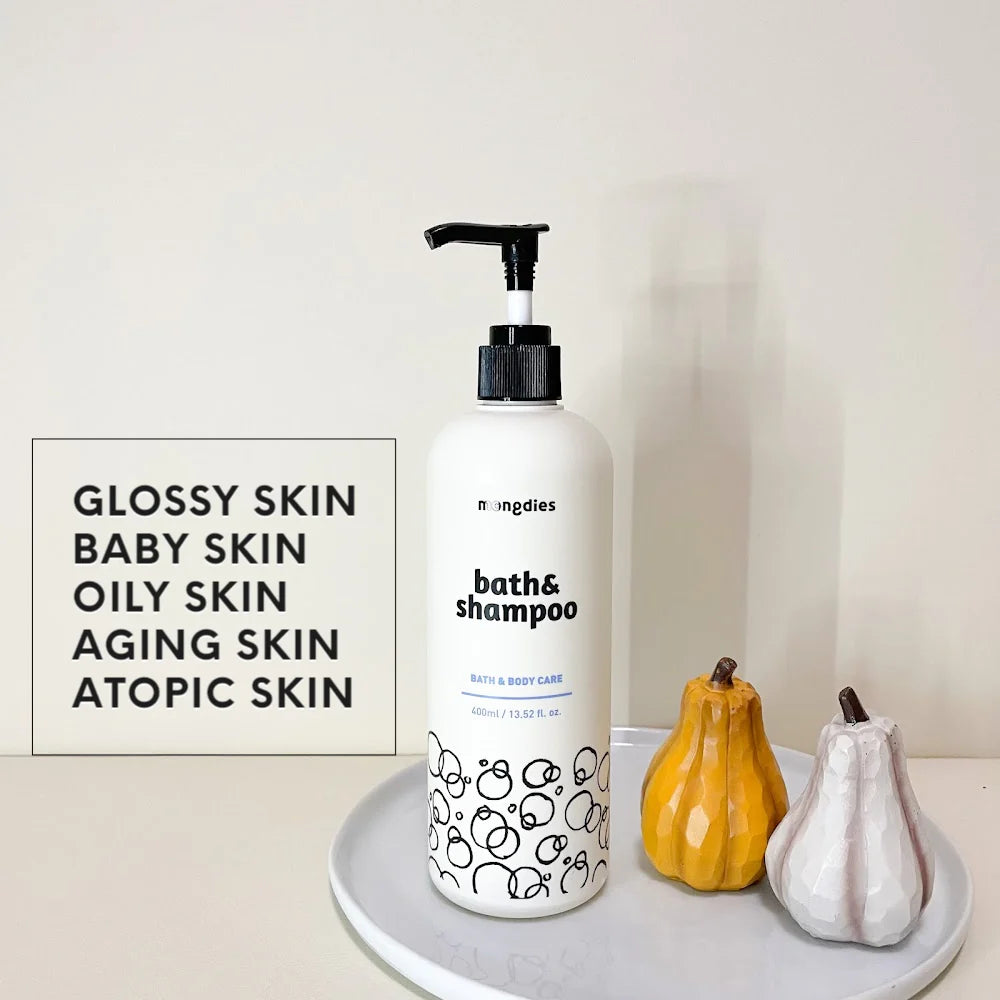 Mongdies 韓國 神經醯胺寶寶二合一洗髮沐浴露 400ml 