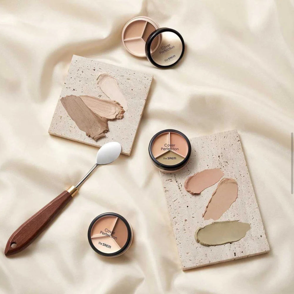The Saem Cover Perfection Triple Pot Concealer 4.5g