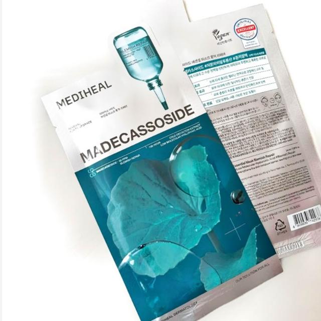 Mediheal 韓國 積雪草修護蠶絲面膜 (改善肌膚色素沉澱、泛紅及瑕疵問題) 10片