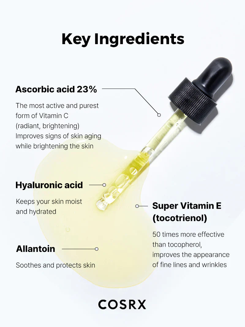 COSRX 韓國 高濃度23%維他命C美白精華 20ml
