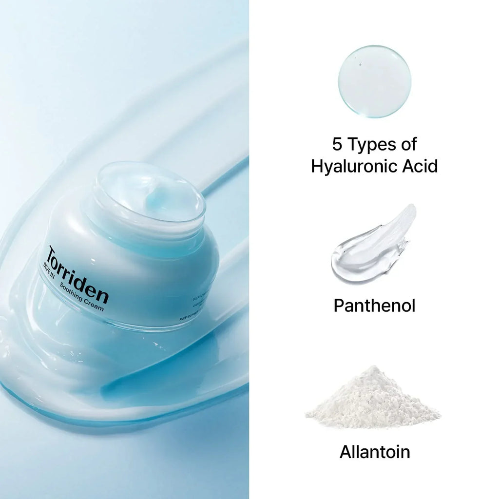 Torriden DIVE-IN Low Molecular Hyaluronic Acid Soothing Cream 100ml