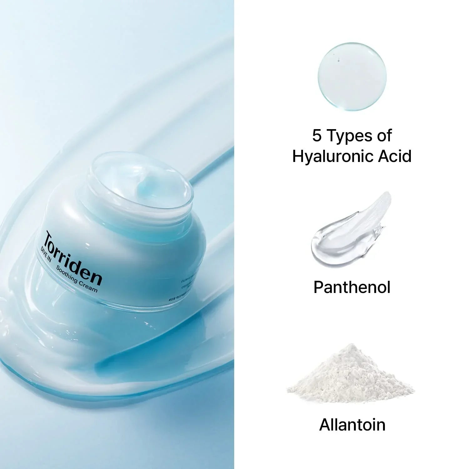 Torriden DIVE-IN Low Molecular Hyaluronic Acid Soothing Cream 100ml