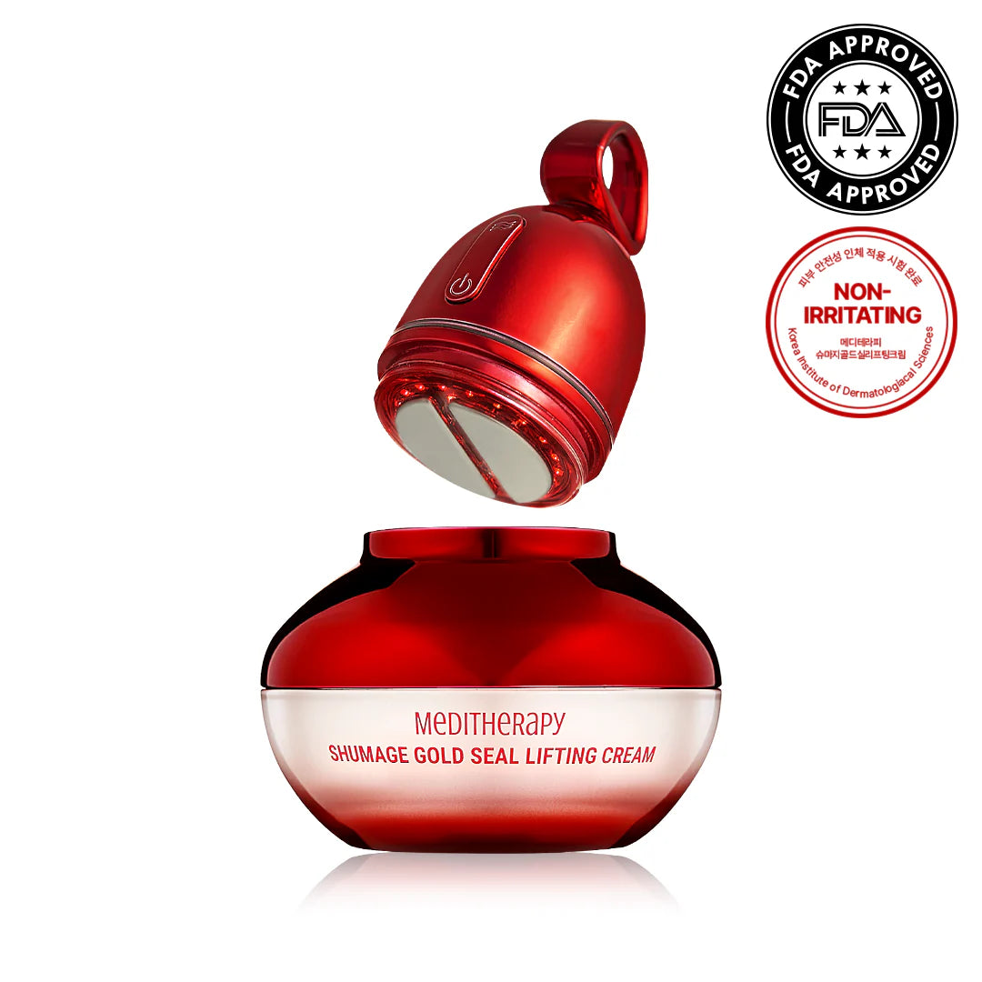MEDITHERAPY Shumage Gold Seal Lifting Cream & EMS Device Set