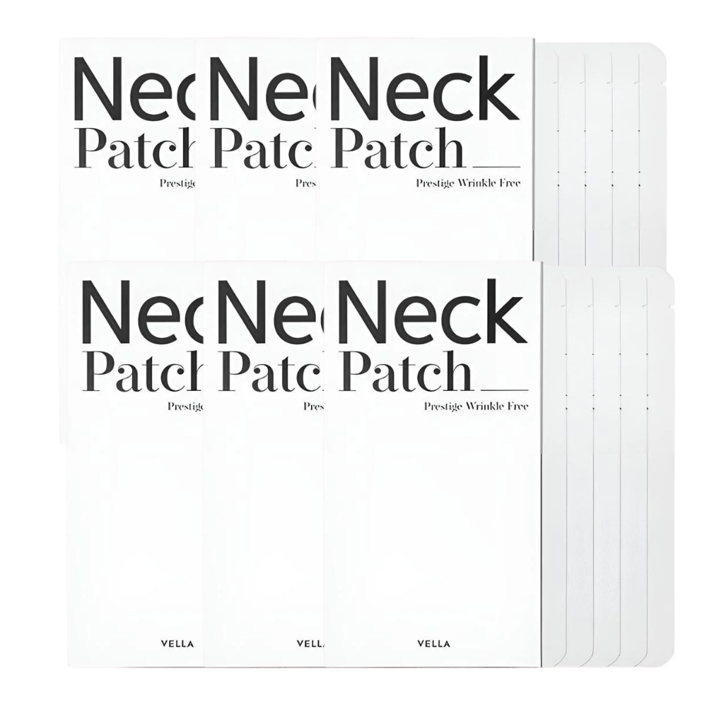 Vella 韓國 升級版青春緊緻無痕 深層美白撫紋熨斗頸膜 5片