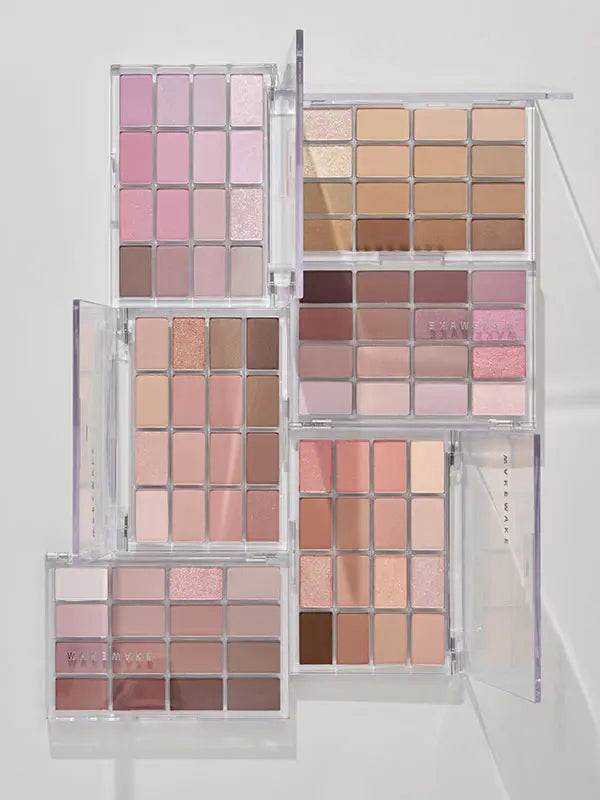 Wakemake Soft Blurring Eye Palette With 16 Colors (#05 Mute Coral Blurring) 14g