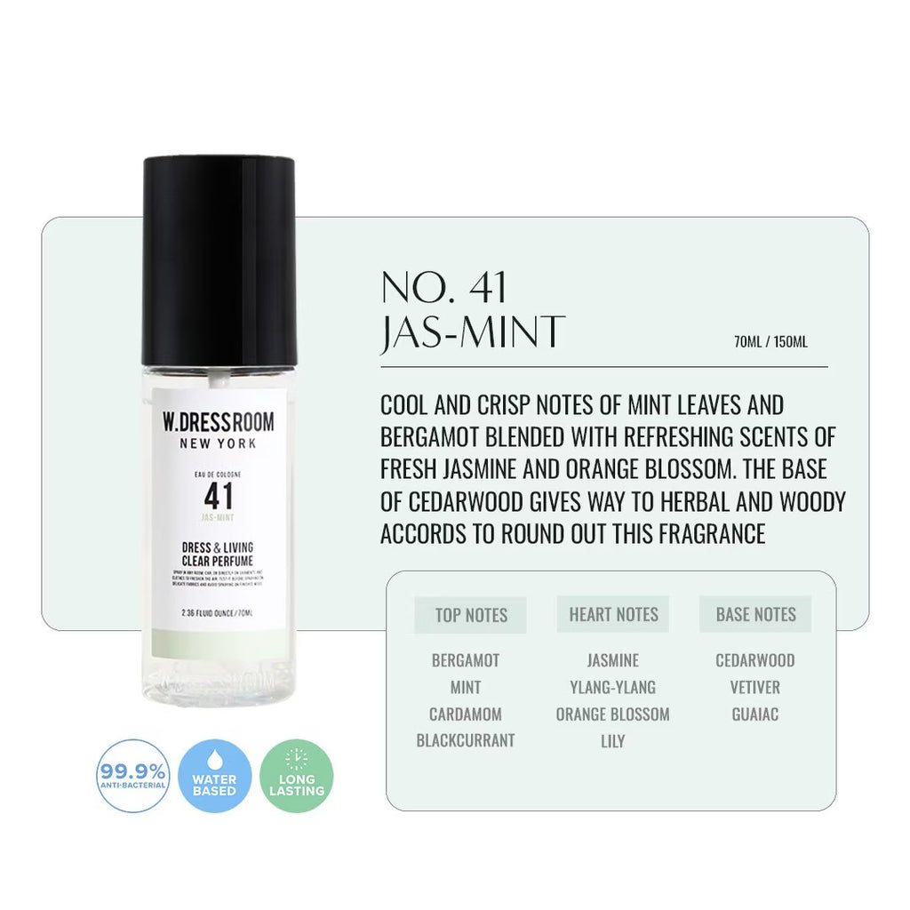 W.DRESSROOM 韓國 衣物居家香氛噴霧 (No.41 薄荷茉莉) 70ml