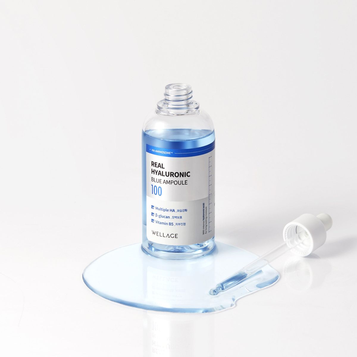 WELLAGE Real Hyaluronic Blue 100 ampuller sæt 60ml + 60ml