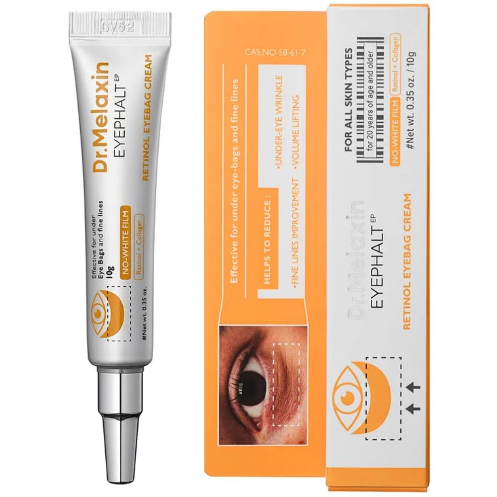 【日夜抗皺套裝】Dr.Melaxin 視黃醇眼袋緊緻日霜 10g + 逆齡特效抗皺晚霜 10ml