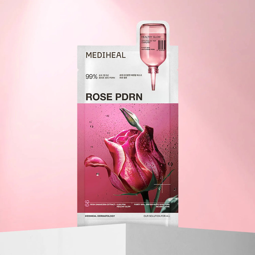Mediheal 韓國 玫瑰PDRN 健康光澤精華面膜(緊緻) 10片