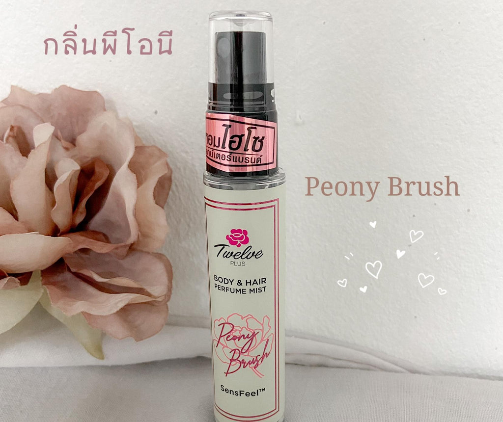 Twelve Plus Peony Brush Mist Body Hair Perfume 25ml