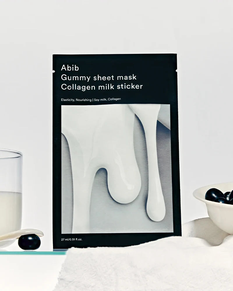 Abib Gummy Sheet Mask Collagen Milk Sticker 10ea