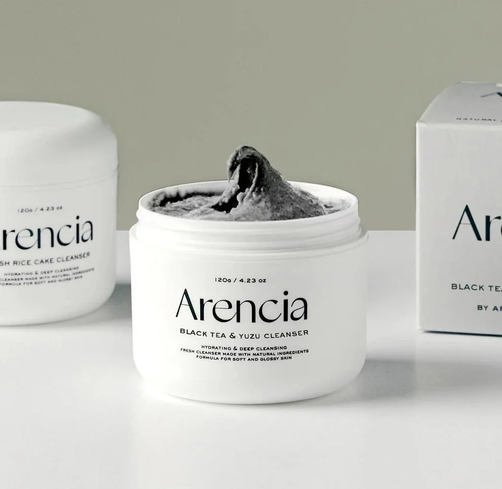 Arencia Black Tea Yuzu Rice Cake Moisturizing Cleansing Cream 120g