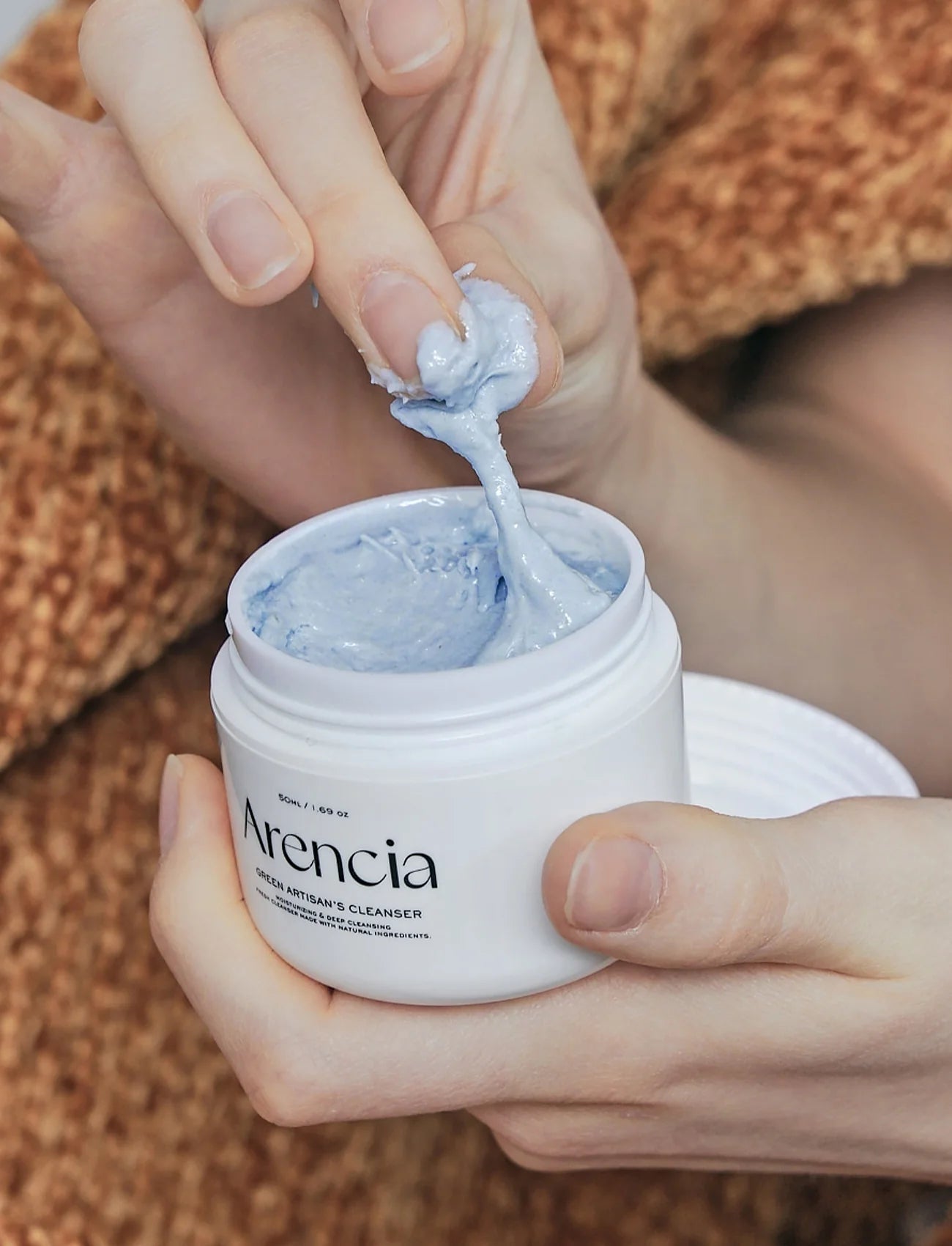 Arencia Blue Hyssop Rice Mochi Cleanser 120g