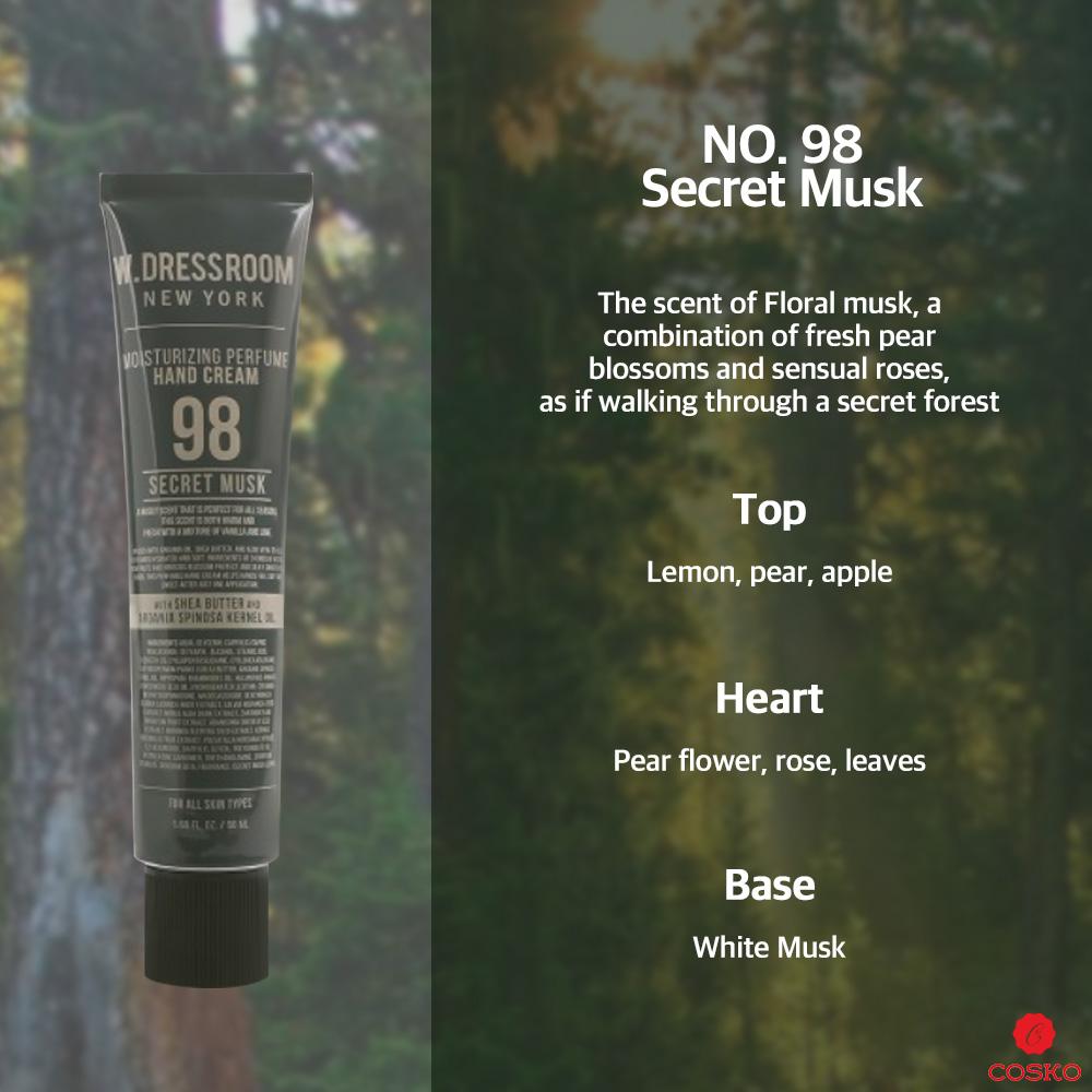 W.DRESSROOM 保濕香水護手霜 (No.98 秘境麝香) 50ml