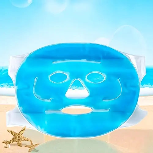 Revitalizing Ice Face Mask: Reusable Hot & Cold Compress for Puffiness, Dark Circles & Migraine Relief
