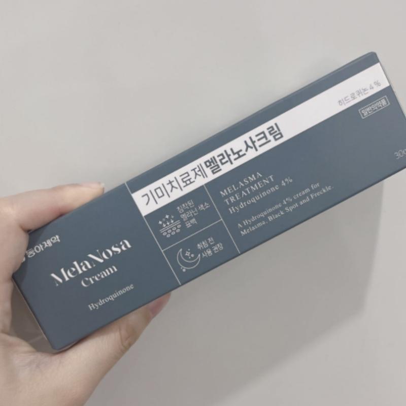 Dong-A Pharm Upgraded Version Melanosa Cream (4% Hydroquinone for Melasma, Freckles & Dark Spots) 30g