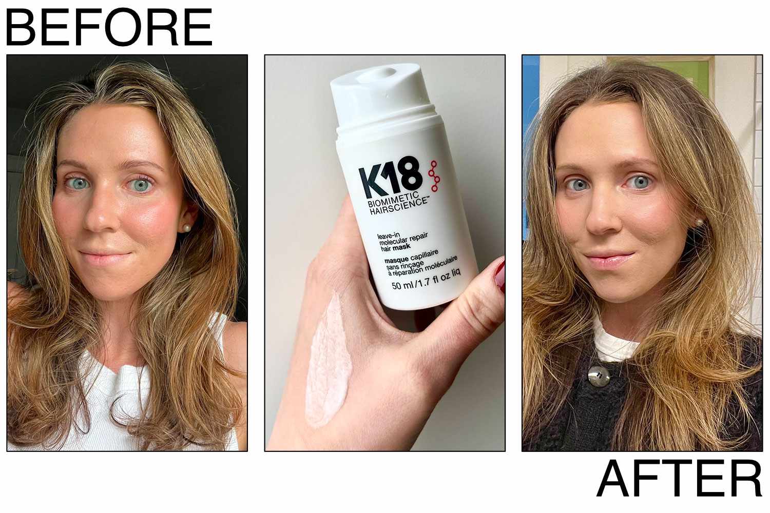 K18 Biomimetic Hairscience Leave-in Molecular Repair Hair Mask 50ml