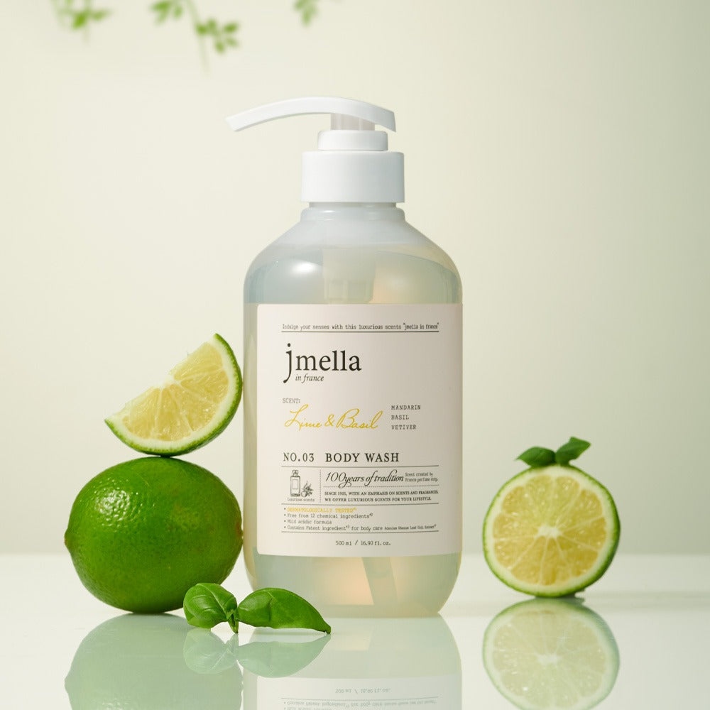 Jmella In France Perfume Body Wash (No.3 Lime & Basil) 500ml