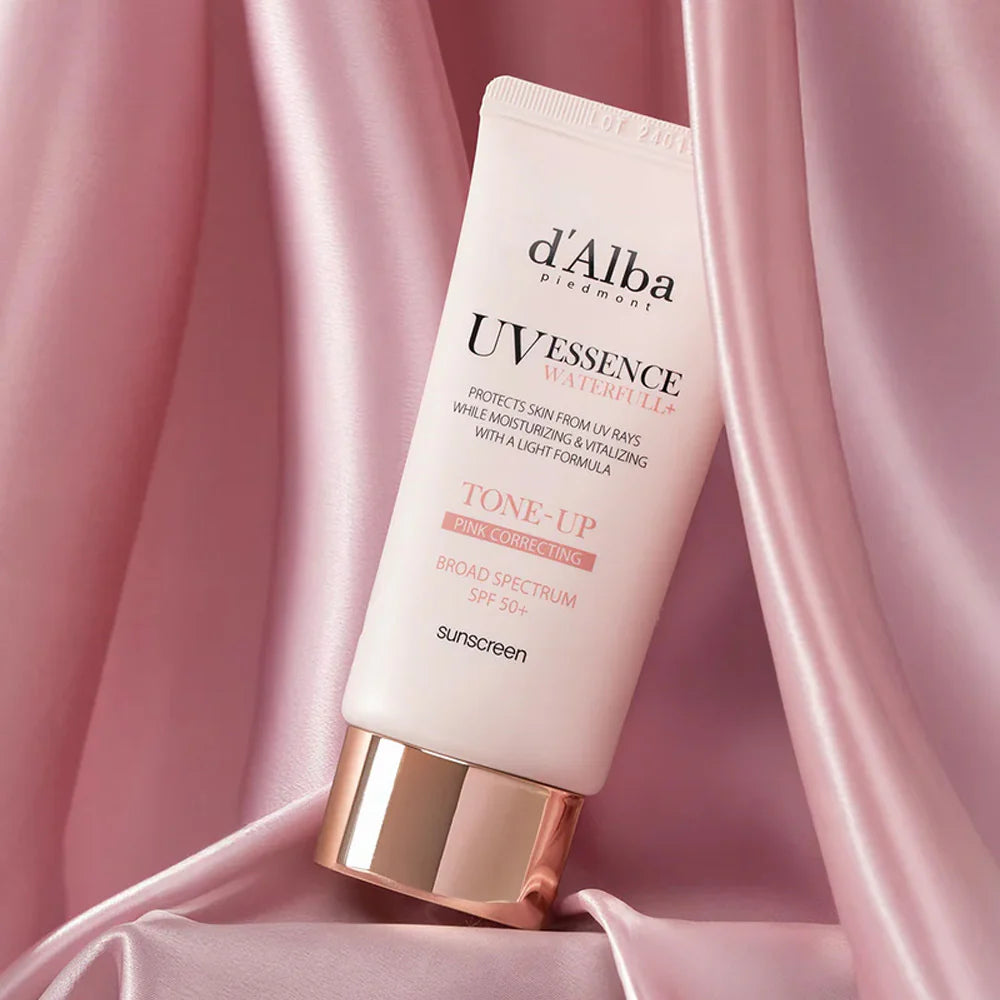 D'Alba UV Essence Waterfull Tone-up Sun Cream (PINK) SPF50+ PA++++ 50ml