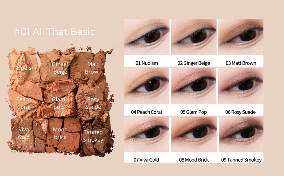 IM'UNNY Multi øjenskyggepalette (#01 All That Basic) 8,1 g