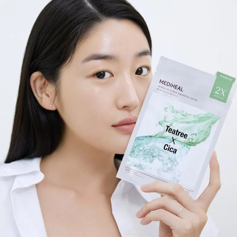 Mediheal Teatree x Cica Derma Synergy Wrapping Mask 4ea