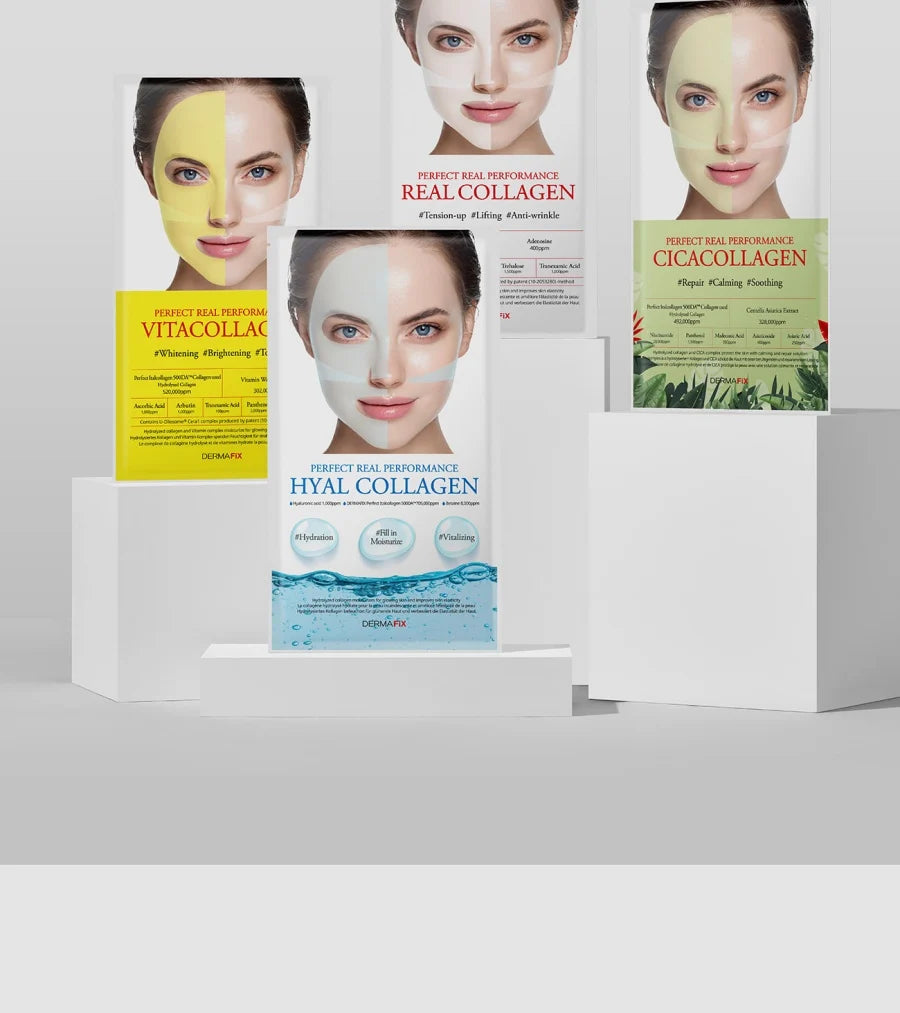 DERMAFiX Perfect Real Performance Real Collagen Mask (Whitening) 8pcs