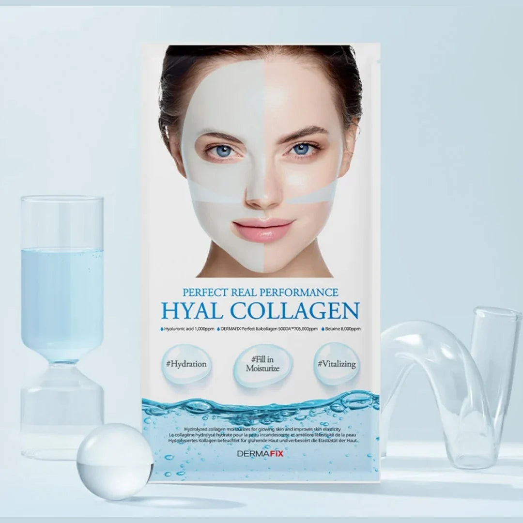 DERMAFiX Collagen + HA Perfect Real Performance Hyal Mask 8ea
