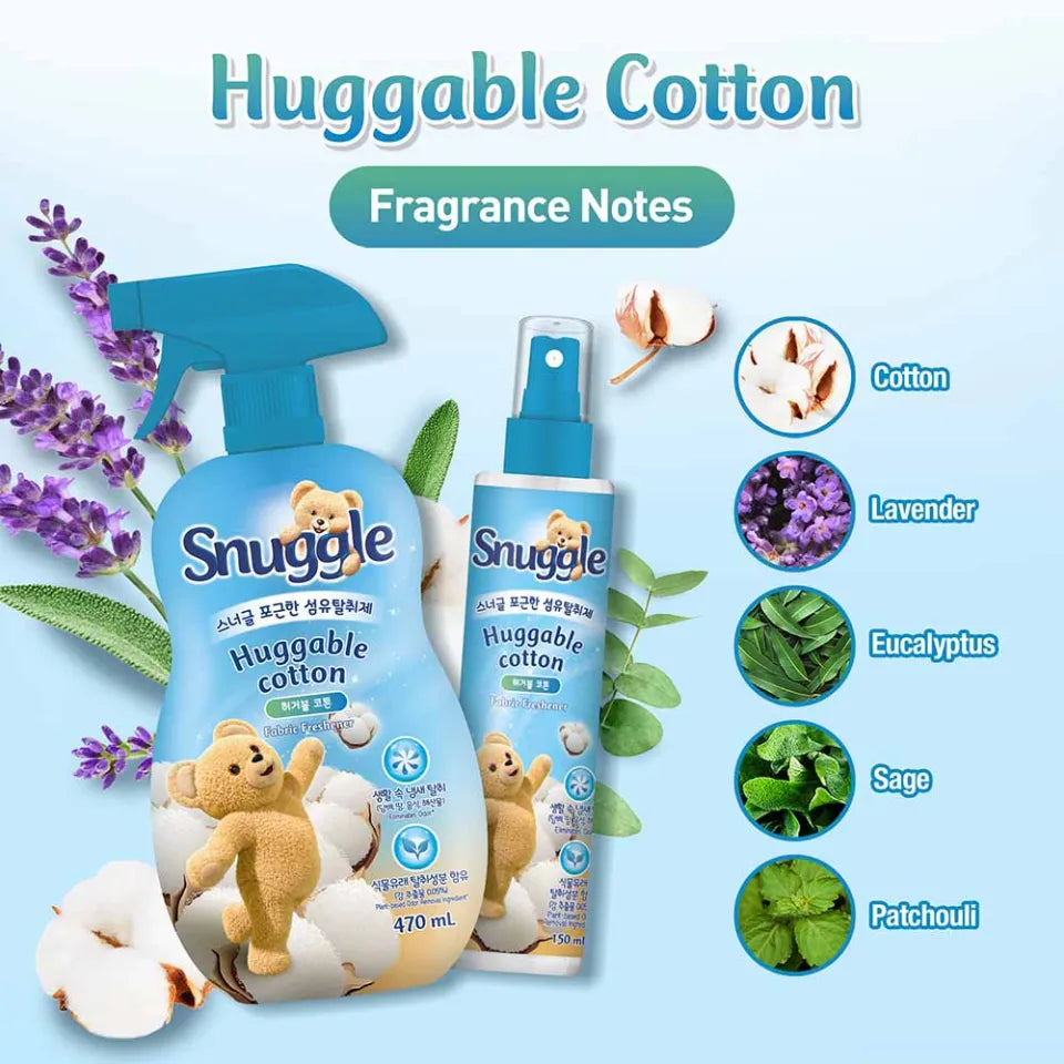 Snuggle Fabric Deodorizer Spray (Huggable Cotton) 150ml