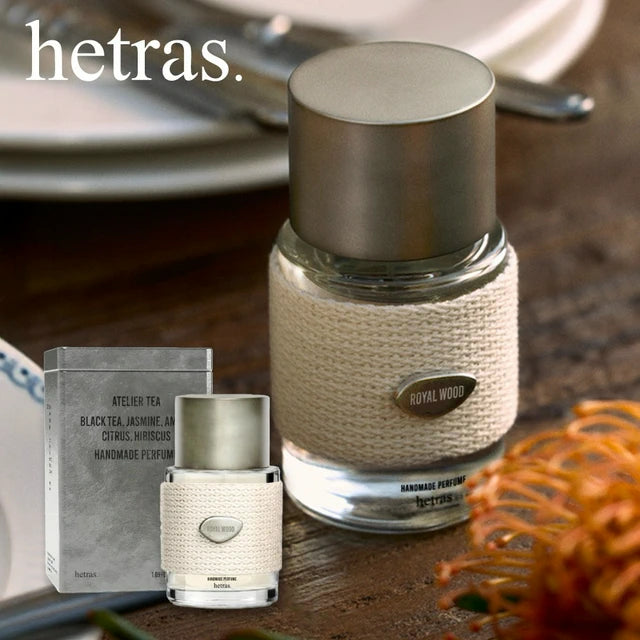 Hetras Handmade Metal Tin-style Packaging Perfume (Royal Wood) 50ml