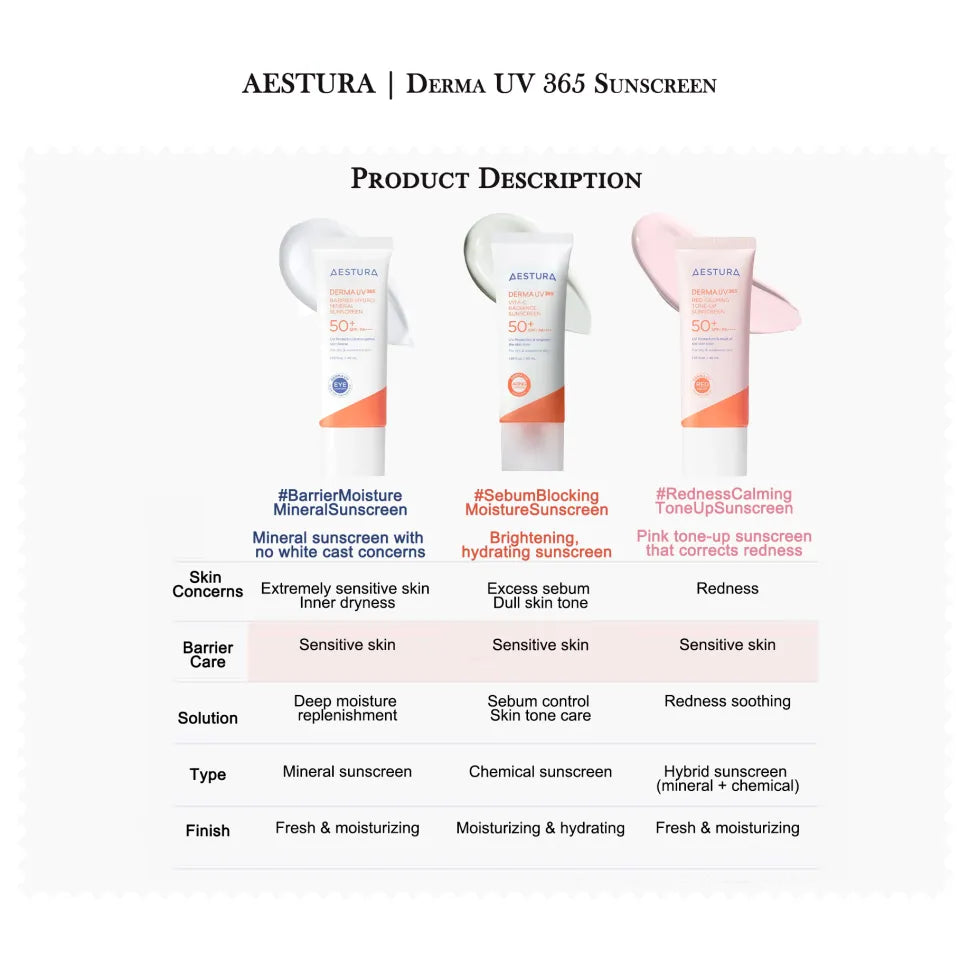 AESTURA Derma UV365 Vita-C Radiance Sunscreen SPF50+ PA++++ 40ml