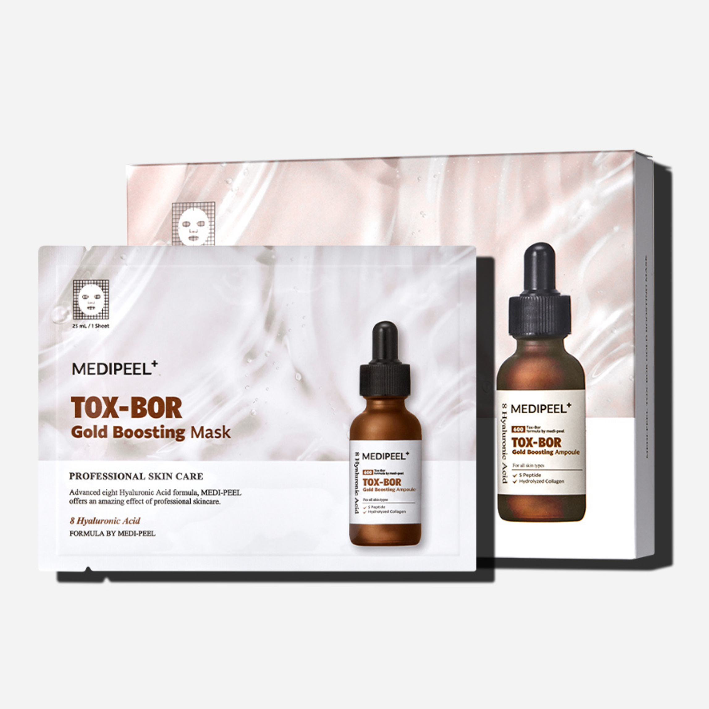 glutathione toning tox mask MEDI PEEL 8 Hyaluronic Acid 25ml x 10pcs K-Beauty This glow Medi-Peel Bio-Intense Glutathione White Ampoule