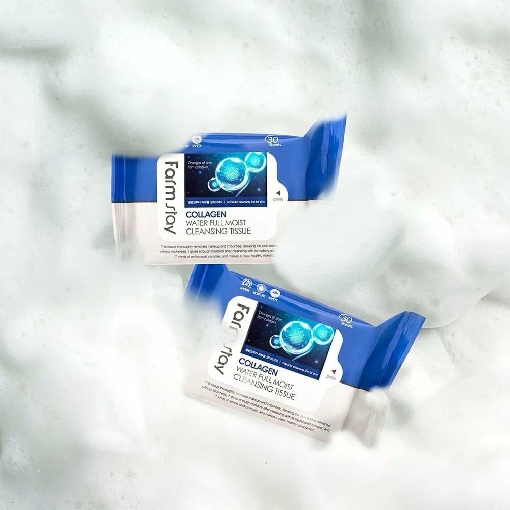 Farmstay Collagen Water Full Moist Cleansing Tissue 30 sheets